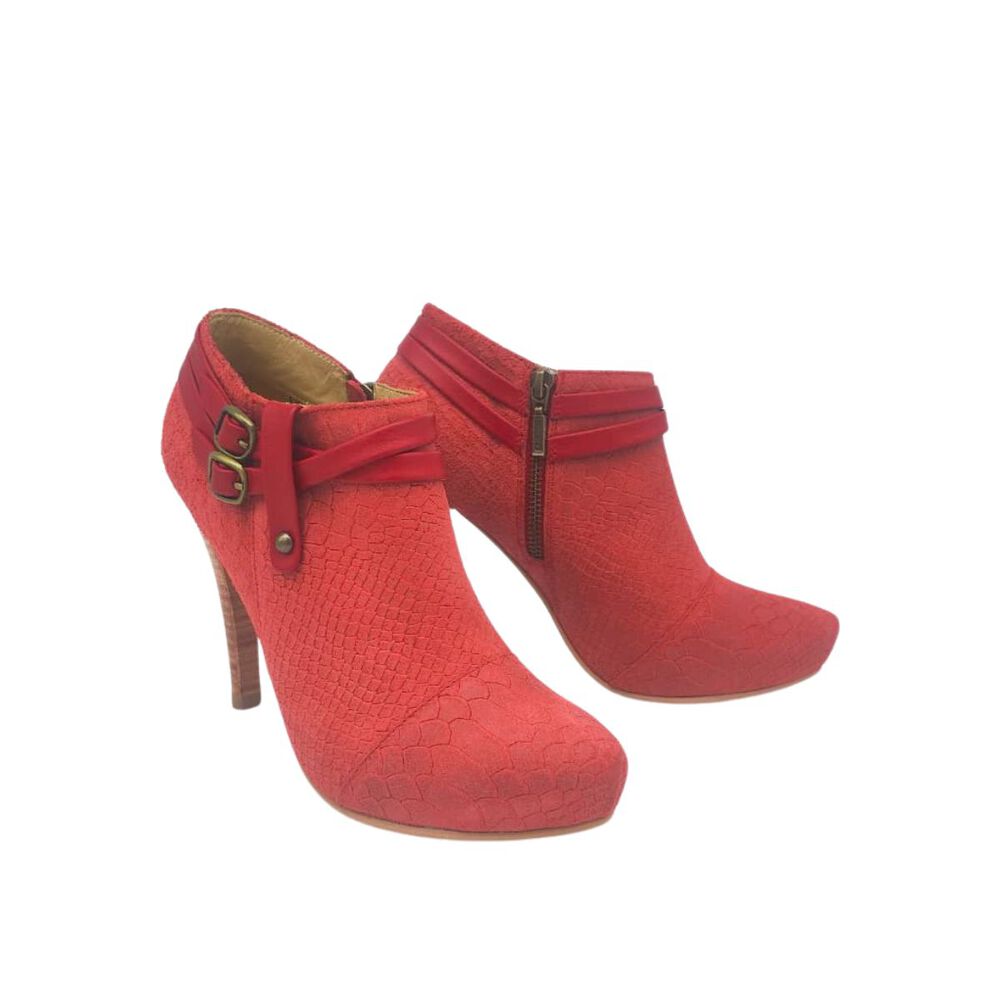 Botin Angel Rojo Nobuck Pao Pecados image number 3.0