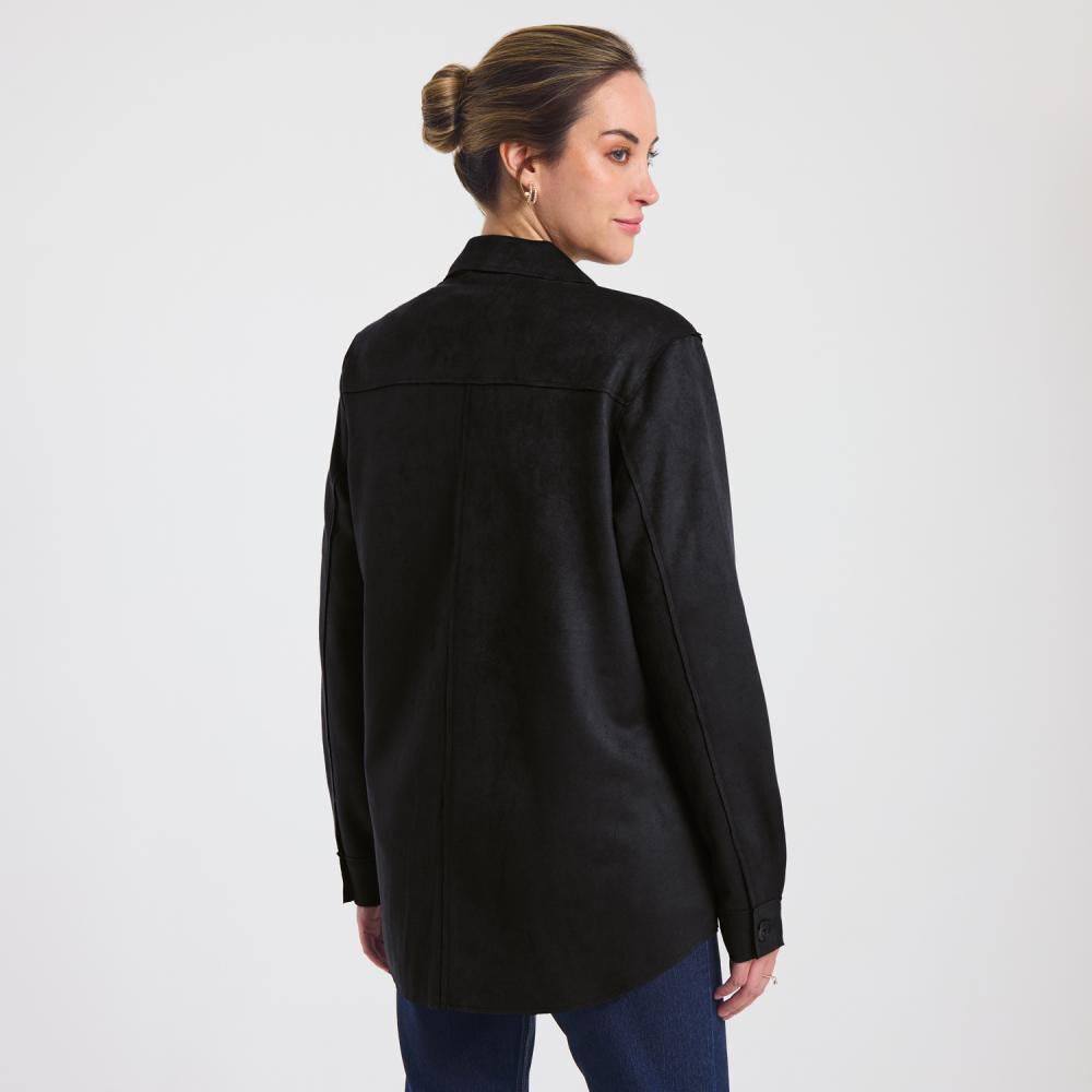Chaqueta Sobrecamisa Sued Regular Mujer Lesage image number 1.0
