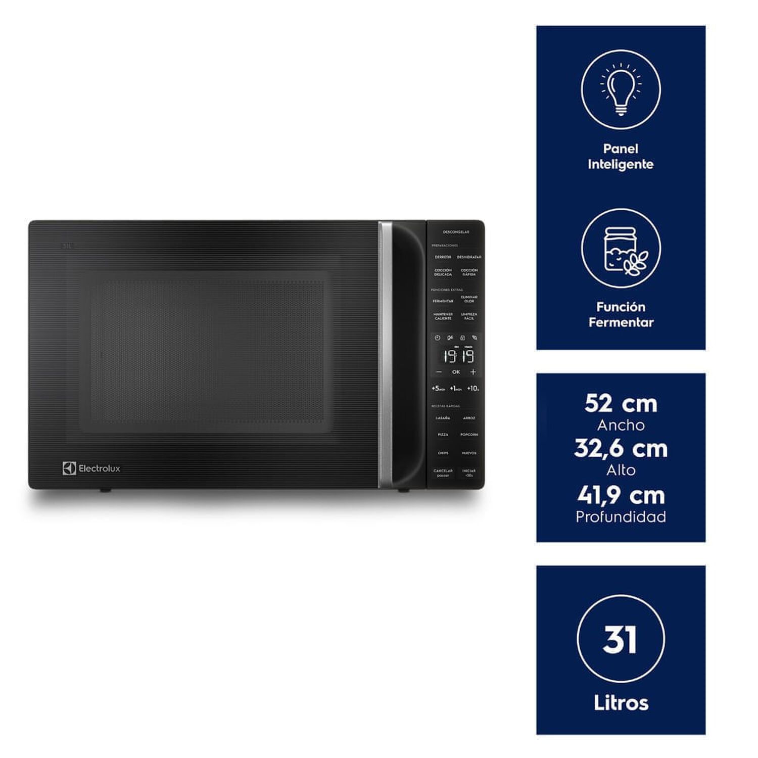 Microondas Electrolux 31 Litros Digital Me31n Negro image number 1.0