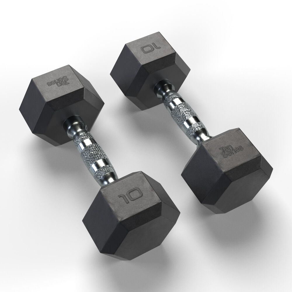 Mancuerna Hexagonal Recubierta En Caucho 10 Kg image number 3.0