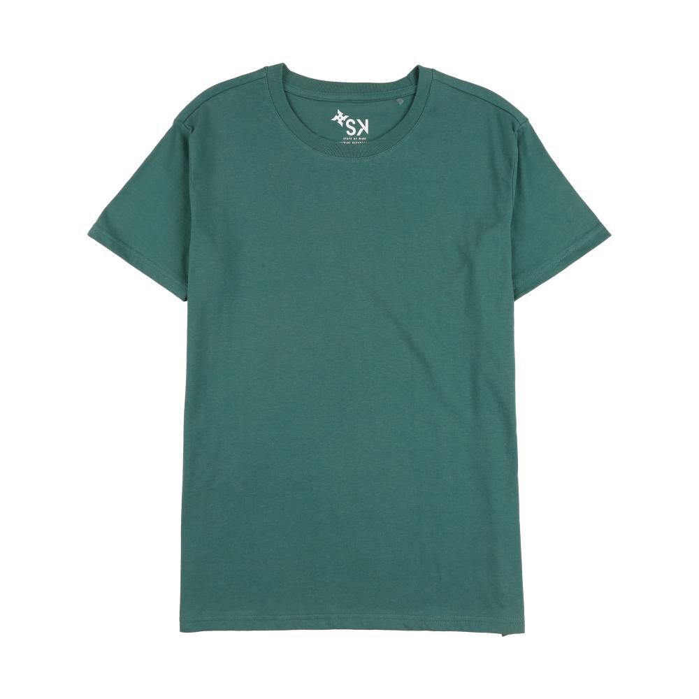 Polera Lisa Slim Manga Corta Cuello Redondo Hombre Skuad image number 0.0