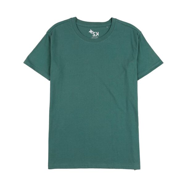 Polera Lisa Slim Manga Corta Cuello Redondo Hombre Skuad