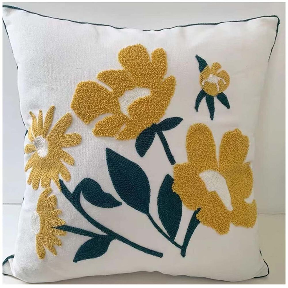 Funda De Coj&iacute;n Bordado Floral Mod13 image number 0.0