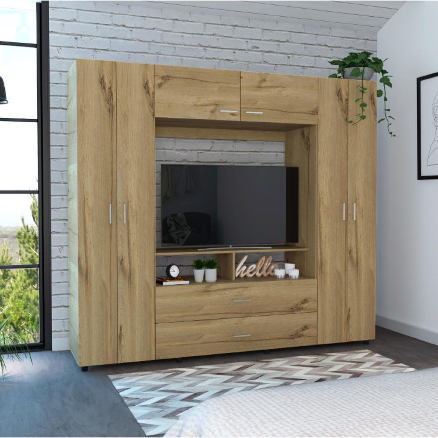 Closet Tuhome Z-200/ 6 Puertas/ 2 Cajones image number 2.0