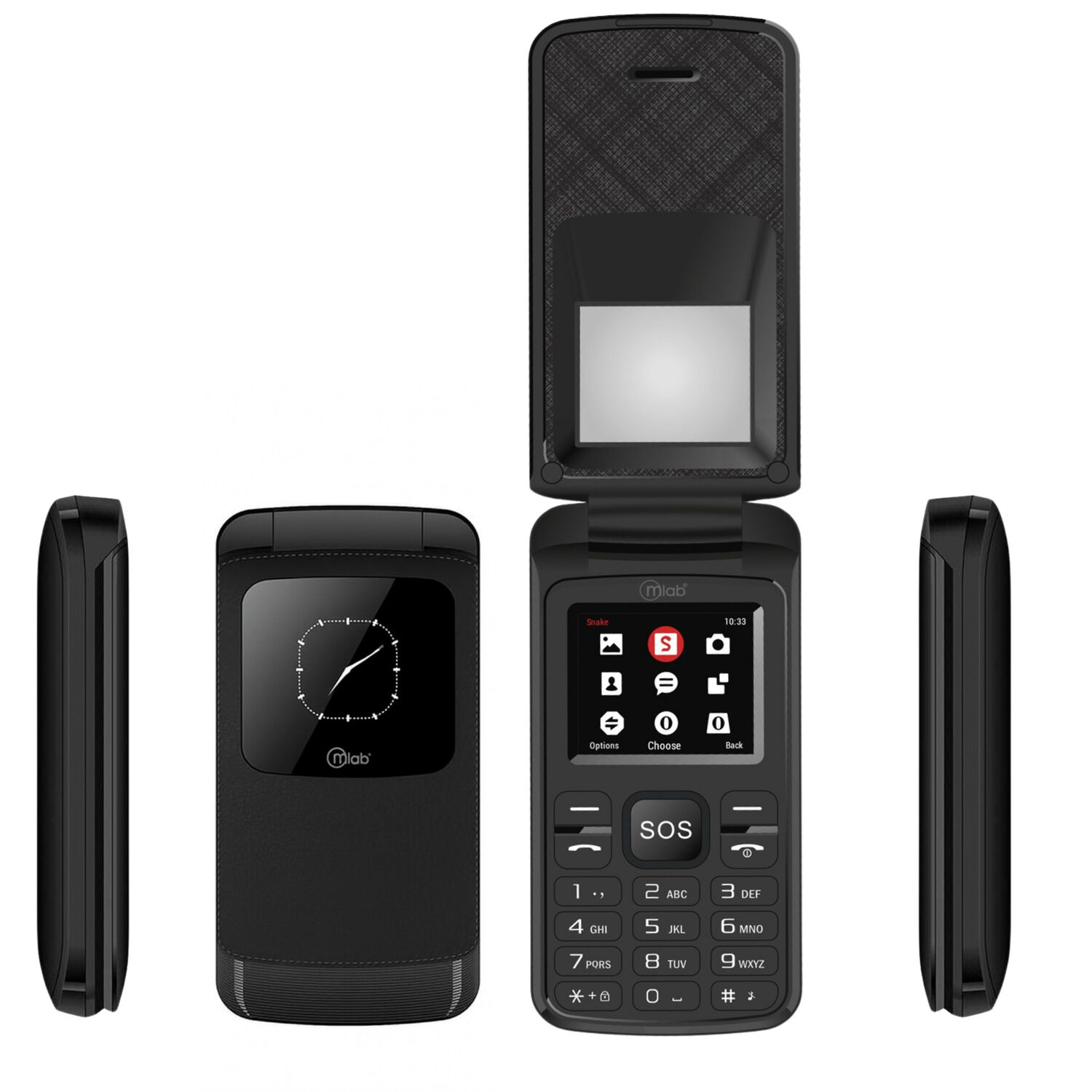 Tel&eacute;fono Senior 4g De Adulto Mayor Con Boton S. O. S Mlab-bk image number 2.0