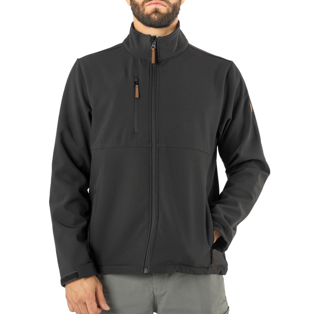 Softshell Quebec Lobo Negro Hombre image number 0.0