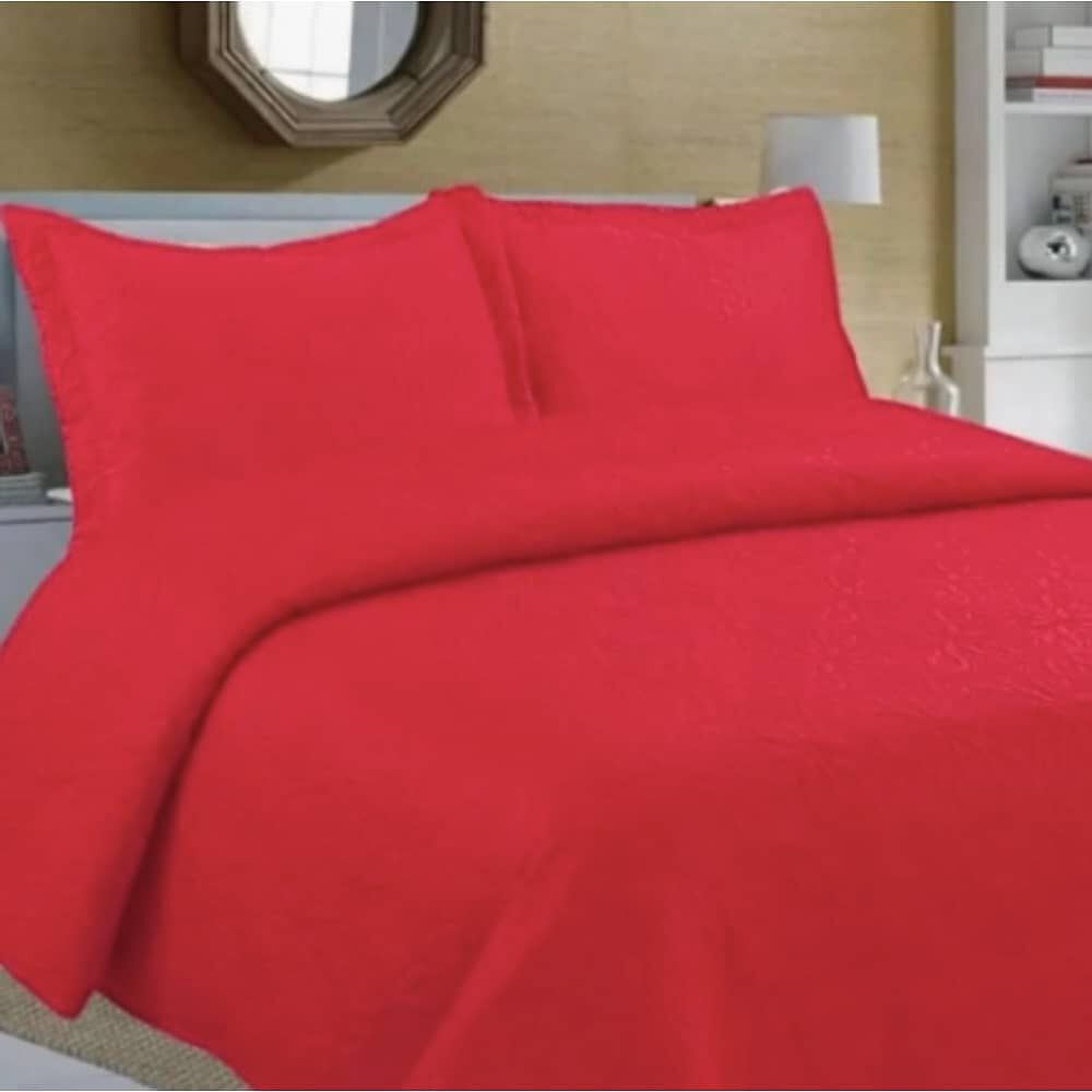 Cubrecama Quilt Rojo De Verano 2 Plazas image number 2.0