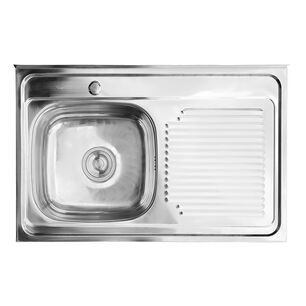 Cubierta Lavaplatos Sobreponer Domsa I8050r 80x50x14 Cm
