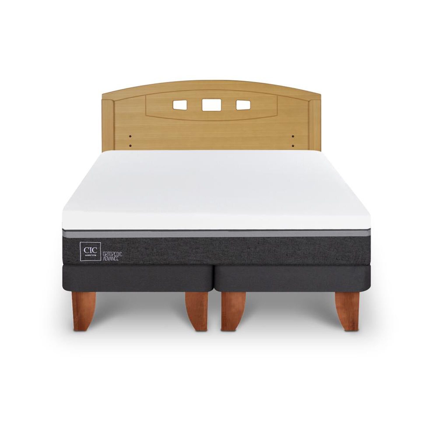 Cama Europea Cic Ortopedic Advance / 2 Plazas / Base Dividida + Respaldo image number 0.0