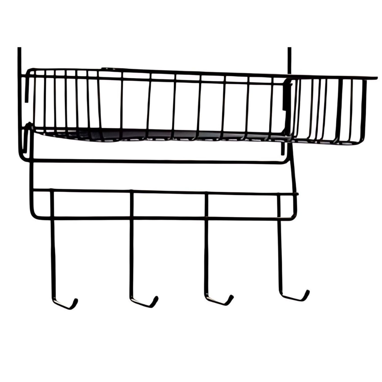 Organizador Colgante Met&aacute;lico Hogar 48 Cm 2 Pisos Almacenamiento image number 2.0
