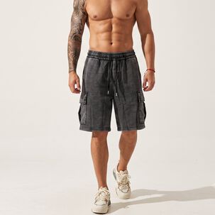 Short Cargo Ancho Acid Wash Hombre