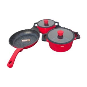 Set De Ollas De 5 Piezas Modelo Ca002s001 Red
