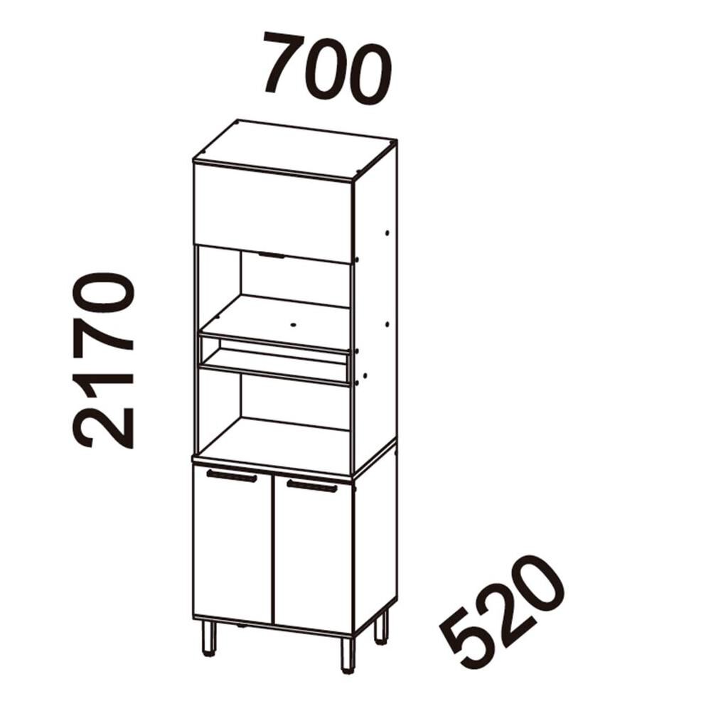 Mueble De Cocina Roca Despensero Casta&ntilde;a Modular / 3 Puertas image number 6.0