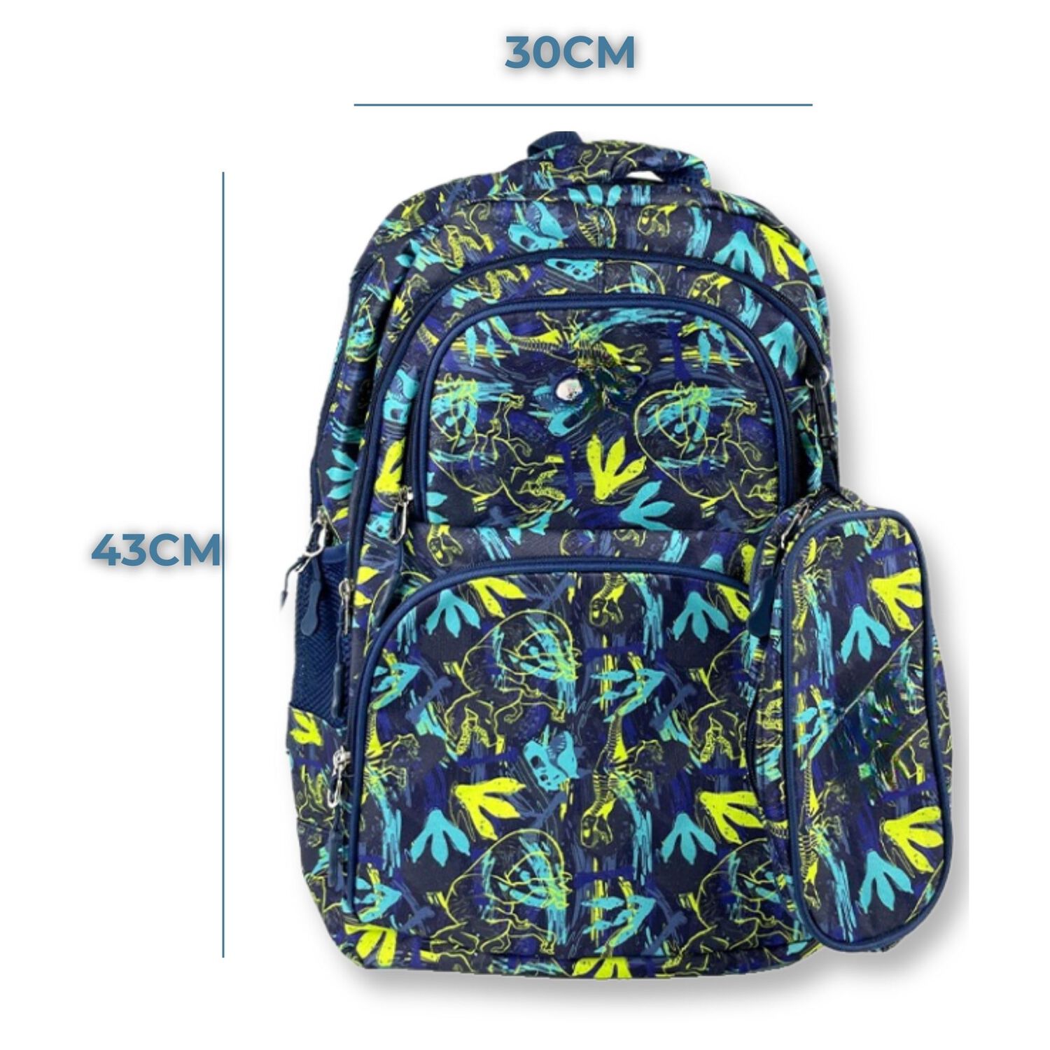 Pack Mochila Lonchera Estuche 45cm Juvenil Y Escolar Dinosaur Tracks image number 1.0