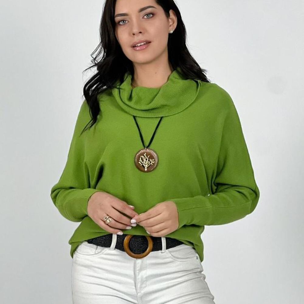 Sweater Spandex De Lana Cuello Alto image number 11.0