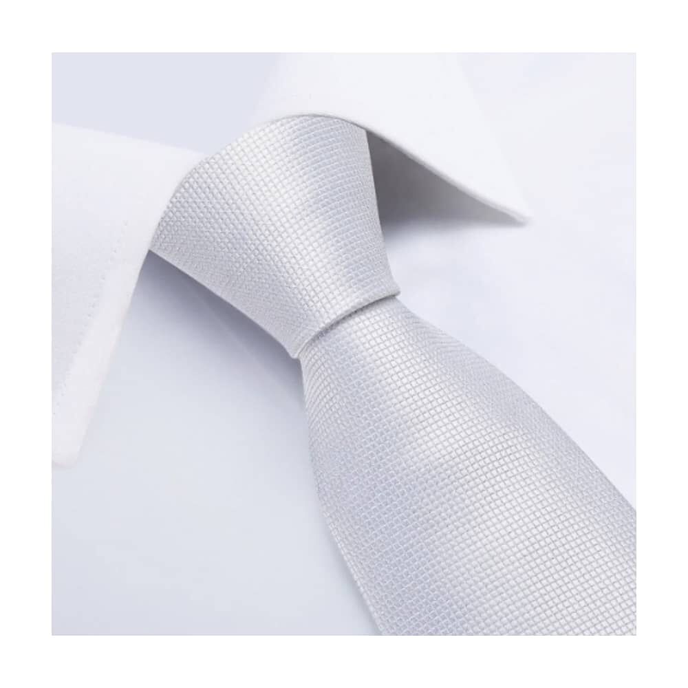 Corbatas Seda Hombres Blanco image number 3.0