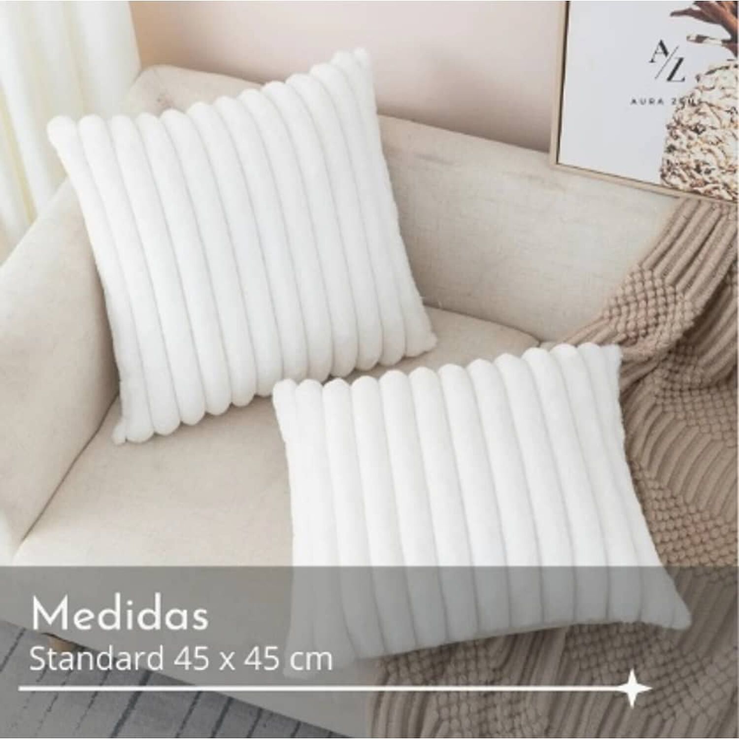 Fundas De Cojines Pack X2 Suave 45 X 45 image number 1.0