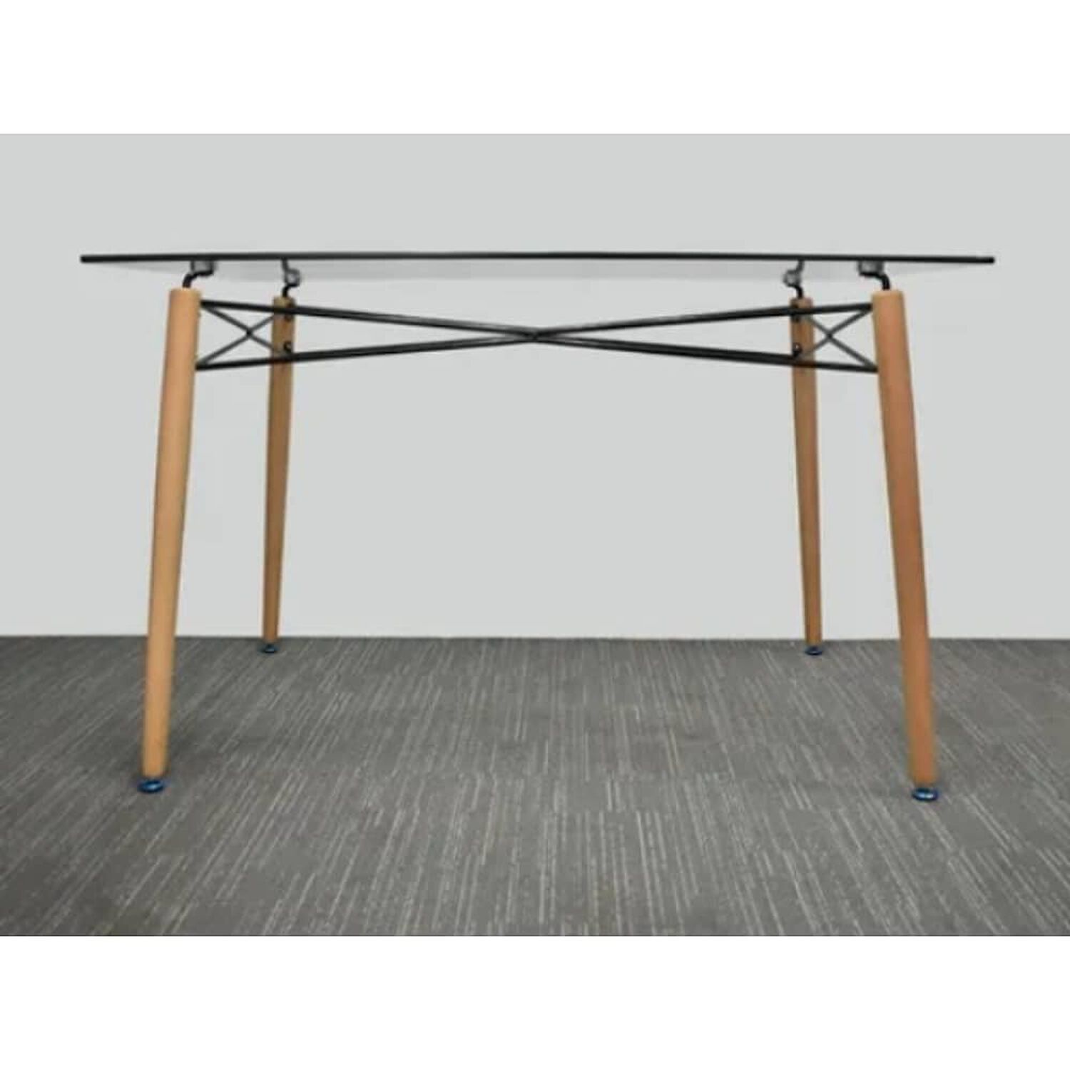 Mesa Charles Eames Rectangular De Vidrio 140x90x75 image number 2.0