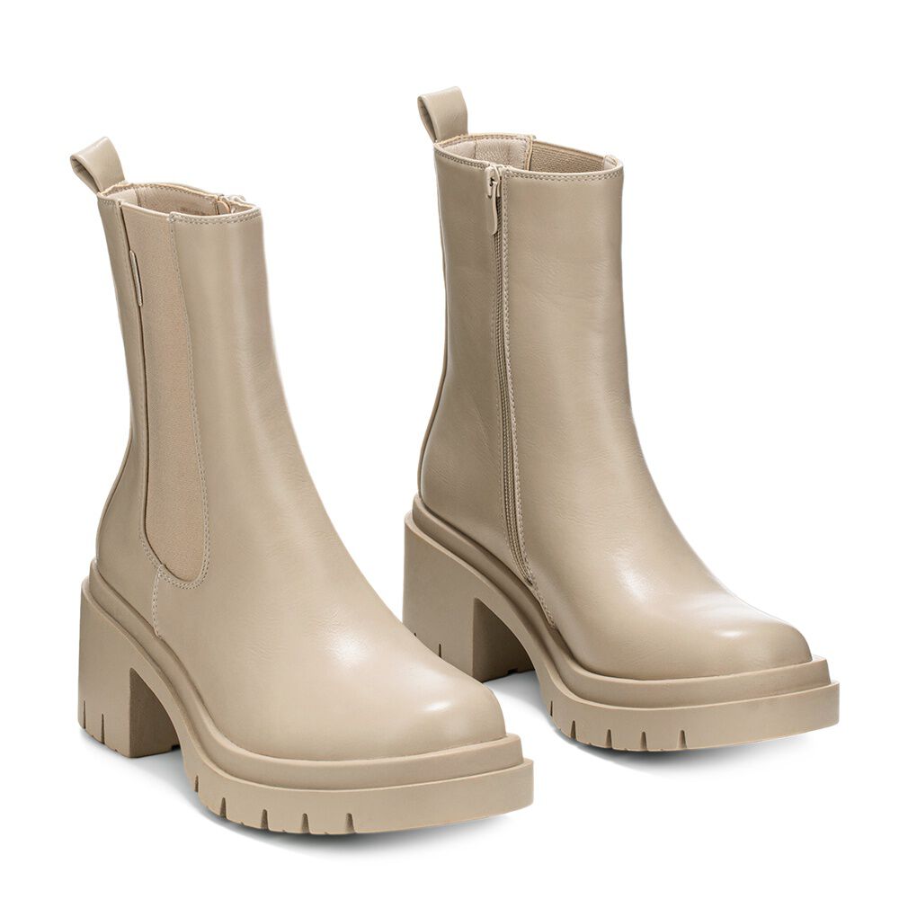 Botin Beige Casual Mujer Weide Zs22 image number 5.0