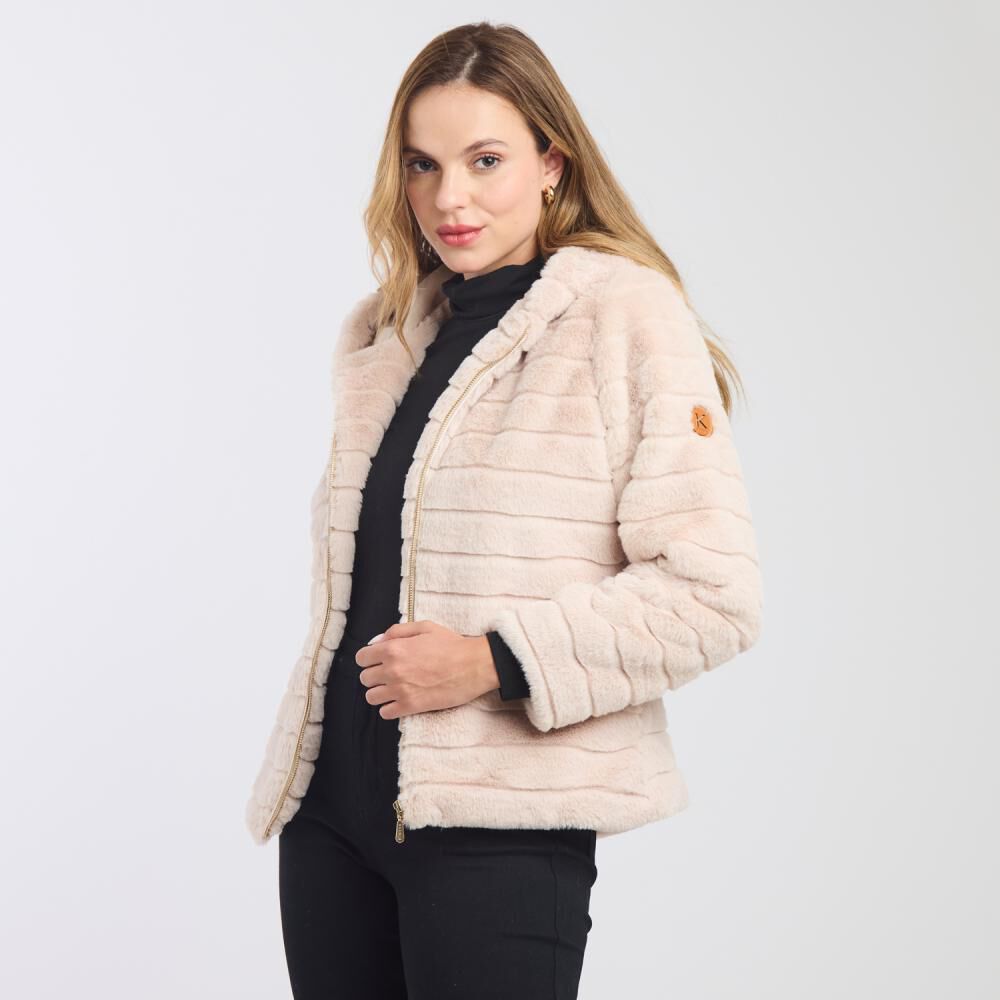 Chaqueta Fashion Regular Cuello Alto Con Capucha Mujer Kimera image number 2.0