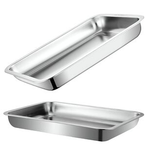 Bandeja Rectangular Profunda De Acero Para Horno 40x30 Cm