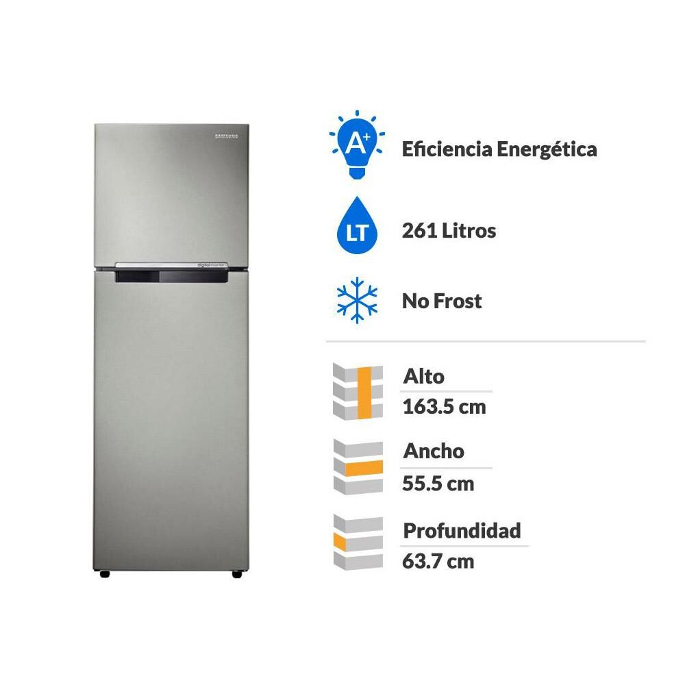 Refrigerador Samsung Rt25Faradsp/Zs / No Frost / 261 Litros image number 1.0