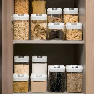 Set 7 Contenedores Herm&eacute;ticos De Alimentos