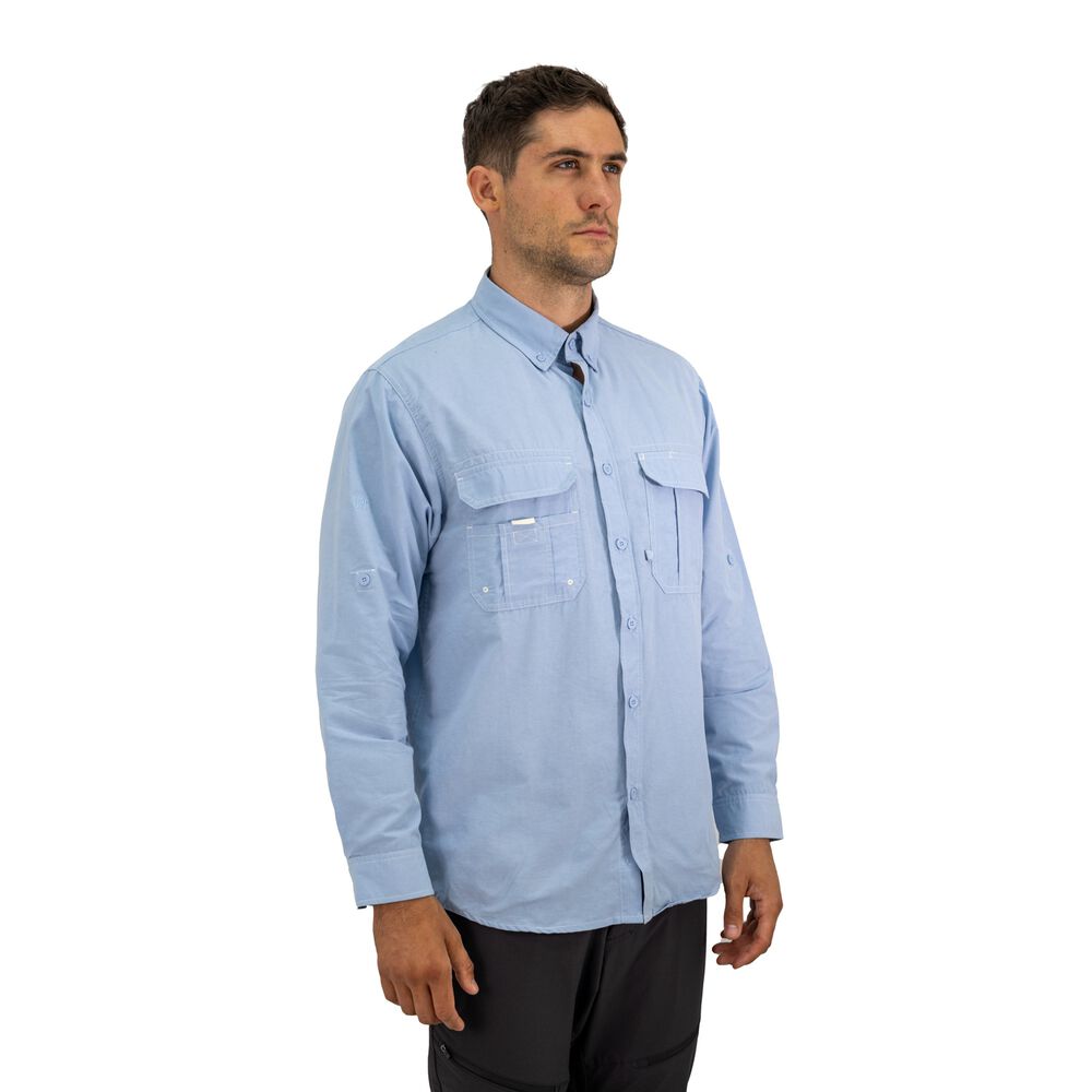 Camisa Hw Duck Dry Celeste image number 3.0