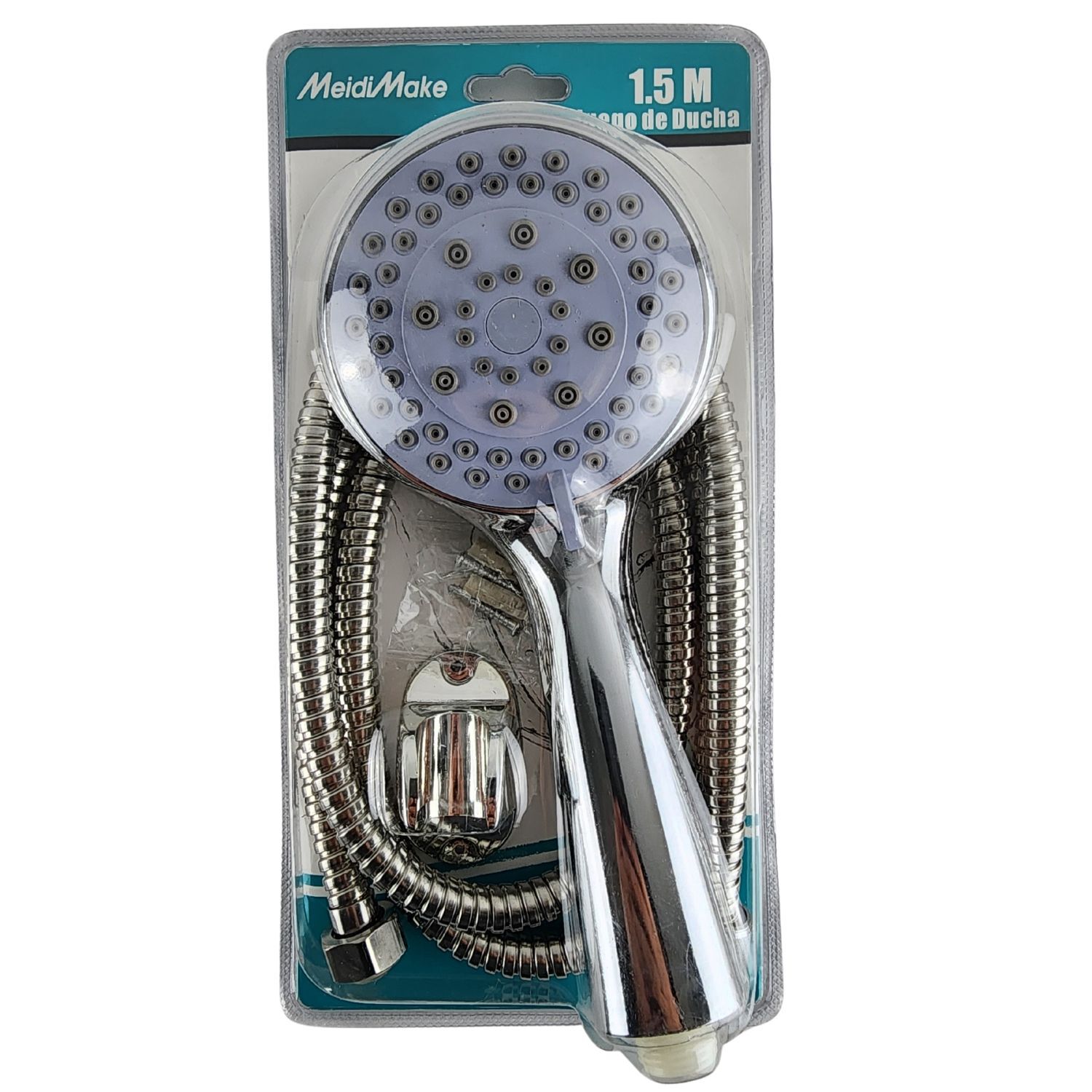 Kit Ducha Manguera 150 Cm Cromado 3 Posiciones Ahorro Agua image number 4.0