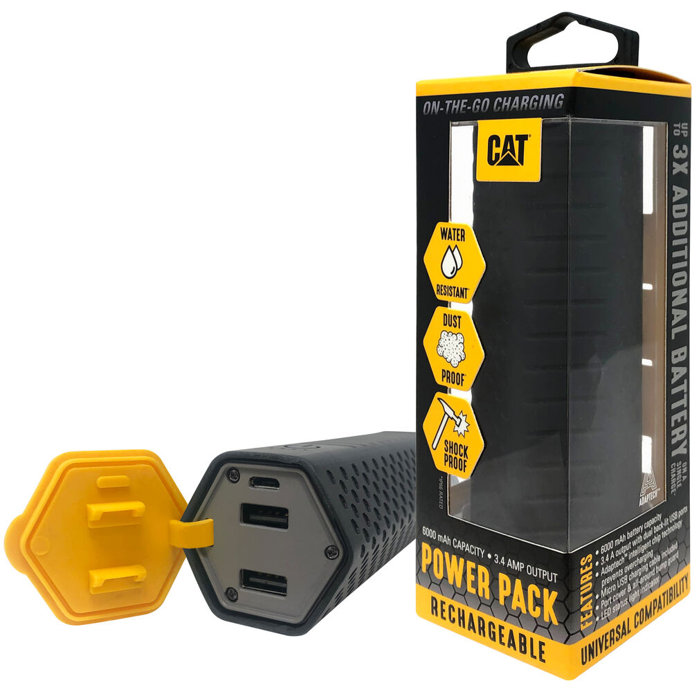 Bateria Externa Cat De 6,000 Mah Con Doble Usb De 3,4 Amperios image number 2.0