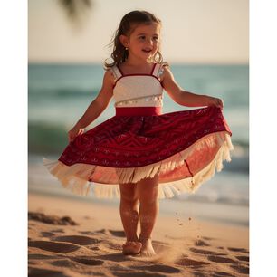 Disfraz Moana Cosplay Para Ni&ntilde;as Halloween