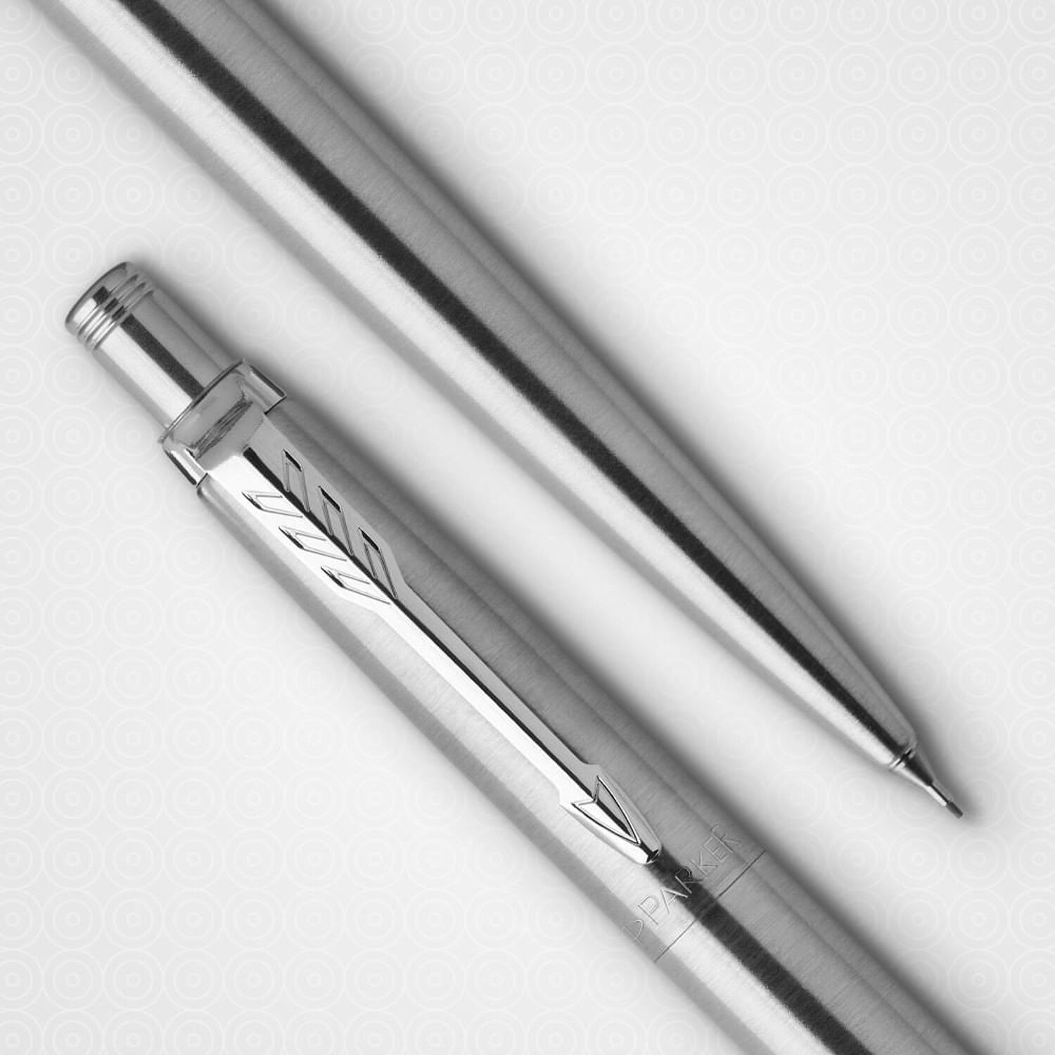 Parker Jotter Set Bol&iacute;grafo + Portaminas Acero Inoxidable Borde Cromado image number 2.0
