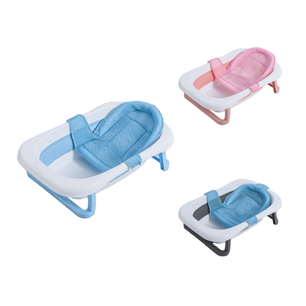 Bañera Plegable Bebé Con Malla Para Baño Rosa Babymine image number 5.0