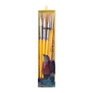 Himi Little Bird Set De 5 Pinceles Acuarela Yellow