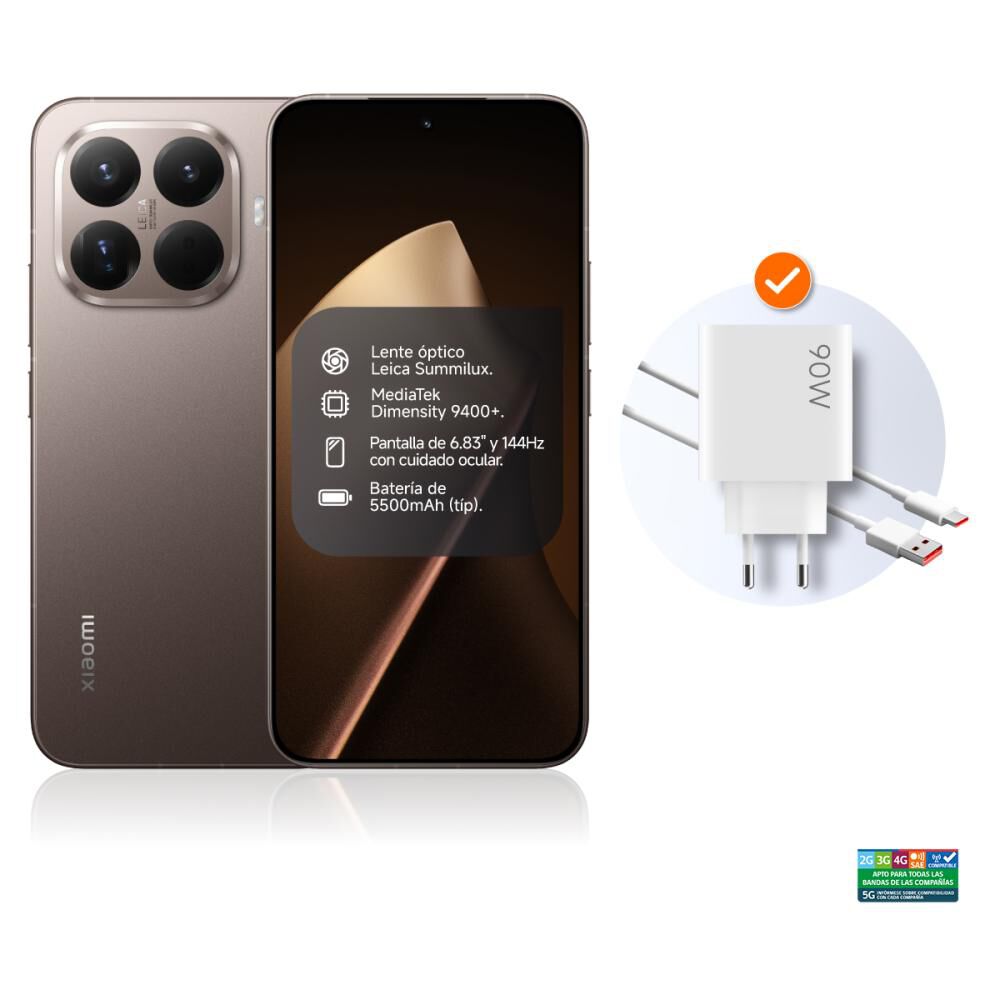 Smartphone Xiaomi 15T Pro / 5G / 512 GB / Mocha Gold / Liberado + Xiaomi Buds 5 image number 5.0