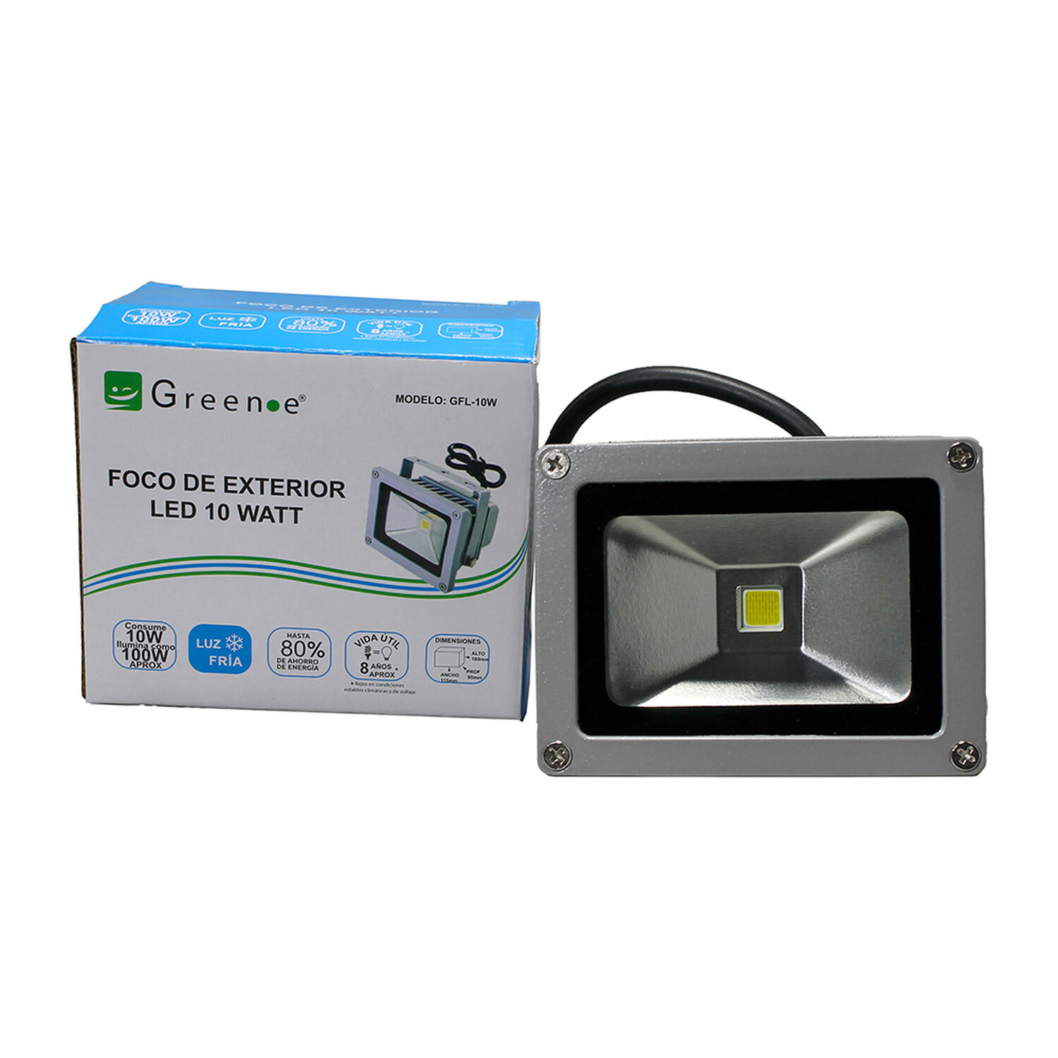 Foco Exterior Led 10w Luz Fr&iacute;a image number 2.0