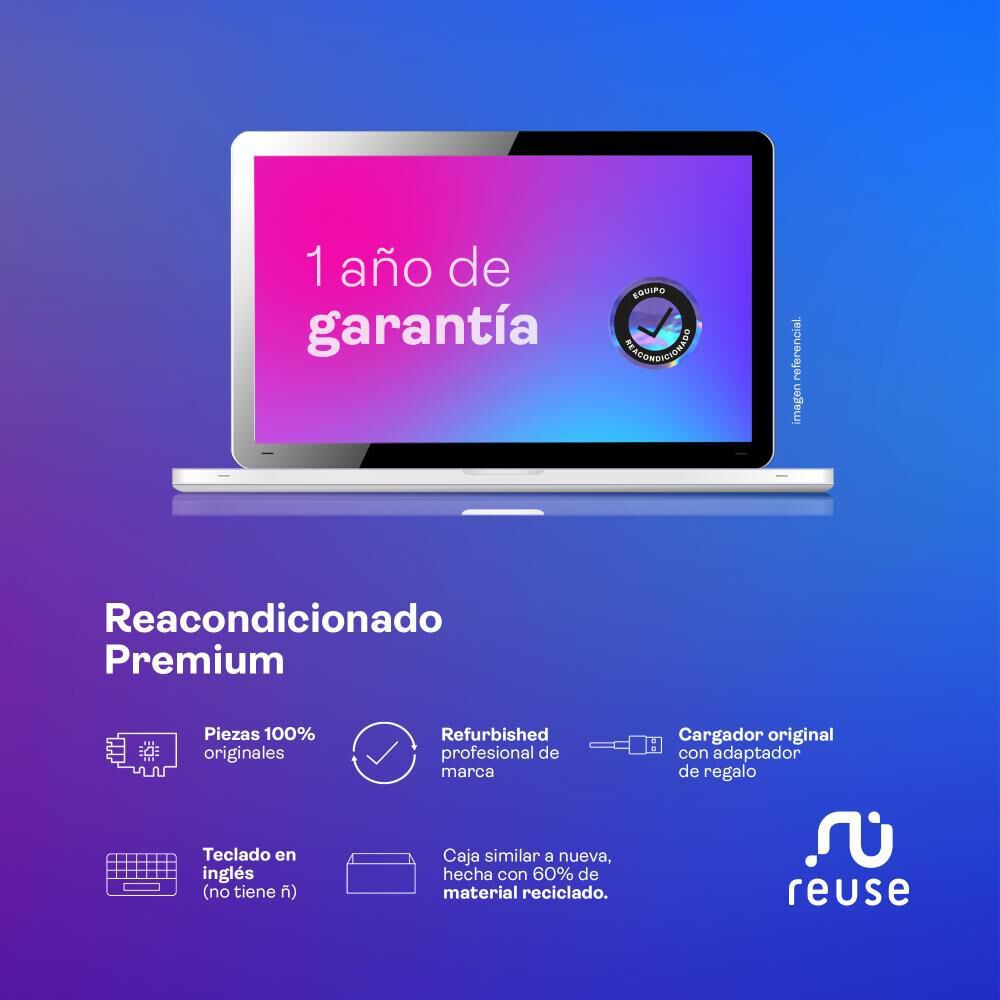 Notebook Reacondicionado Dell 15-3593 / Intel Core I3 / 8 Gb Ram / 128 Gb Ssd / 15.6" / Teclado En Ingl&eacute;s (Teclado y sistema en ingles, configurable al espa&ntilde;ol) image number 3.0