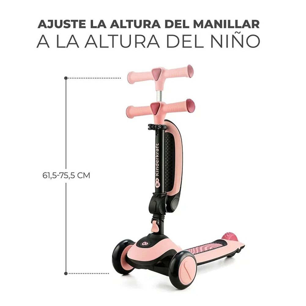 Triciclo Monopatin 2en1 Halley Pink image number 6.0