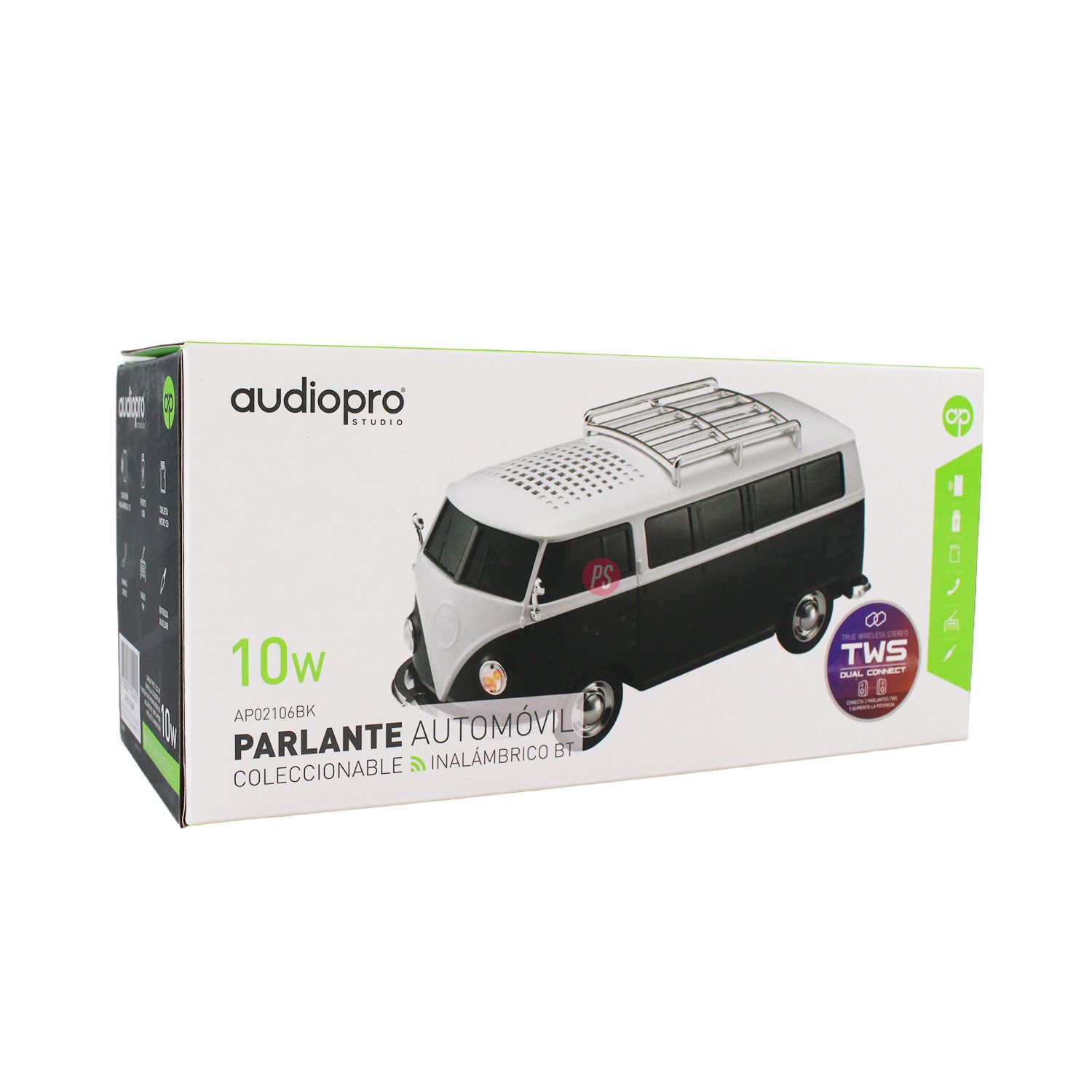 Parlante Bus Combi 10w Negro Potencia Y Estilo Port&aacute;til - Ps image number 2.0