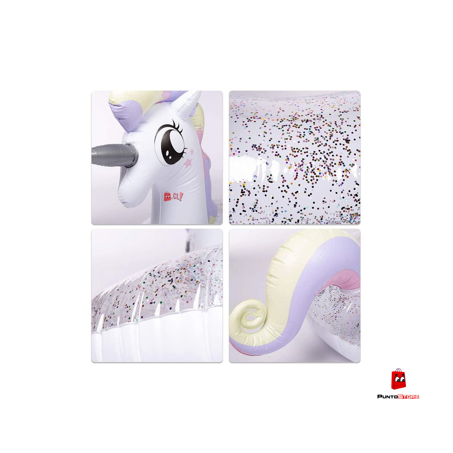 Flotador Unicornio 90cms Brillos - Ps image number 3.0