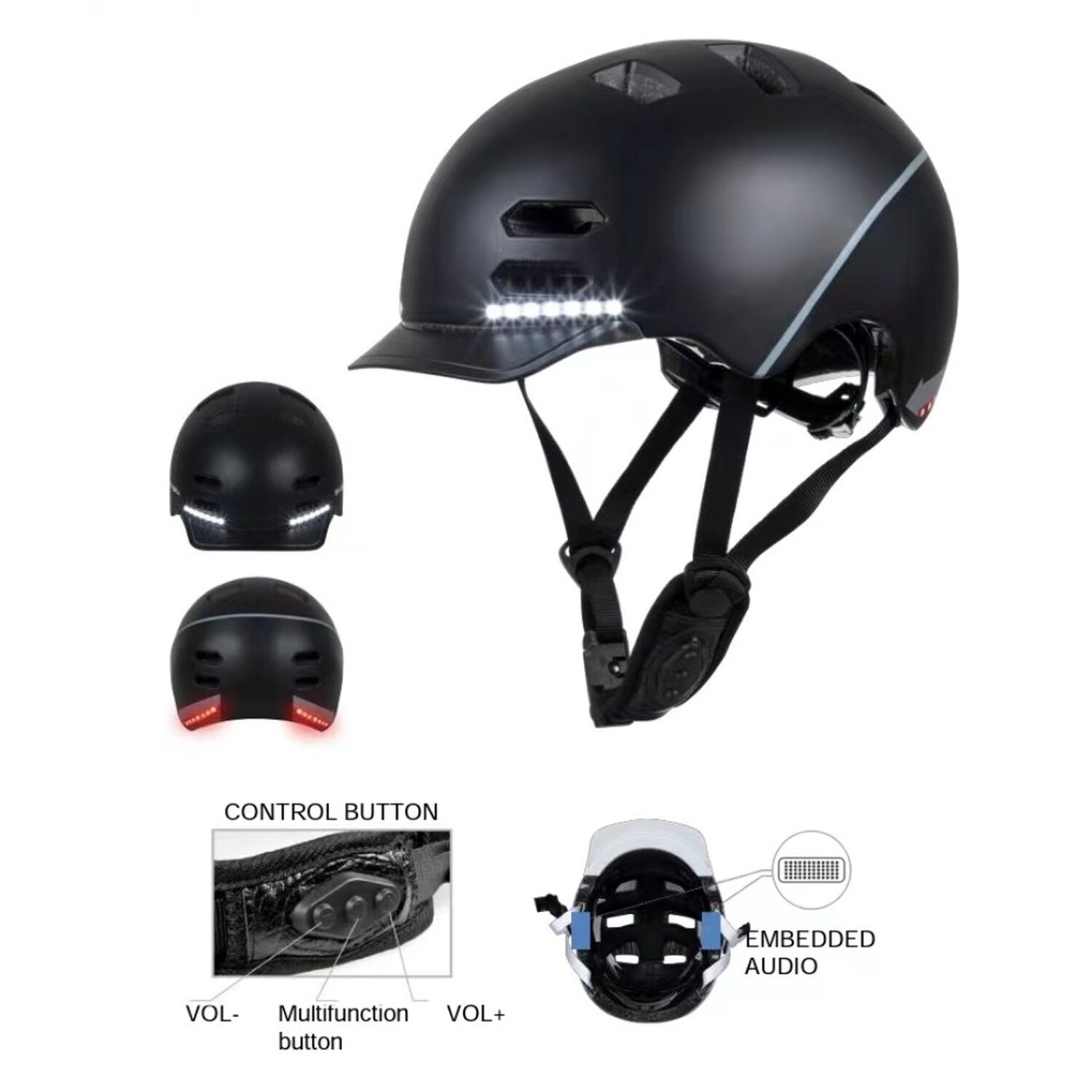 Casco Inteligente Con Se&ntilde;alizador image number 2.0