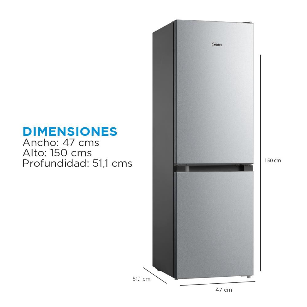Refrigerador Bottom Freezer Midea MDRB241FGE50 / Frío Directo / 169 Litros / A+ image number 3.0