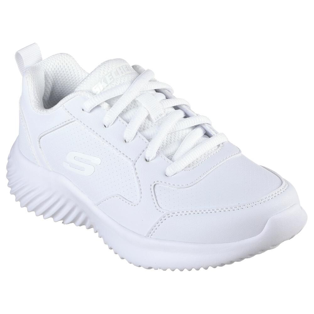 Zapatilla Escolar Ni&ntilde;o Skechers Bounder - Study Squad Wht image number 4.0