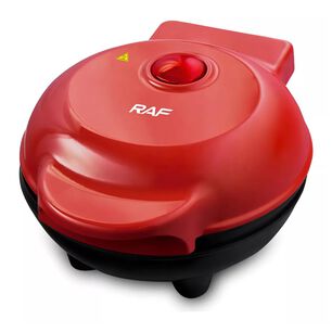 Mini Maquina Para Waffles Antiadherente 500w Roja R591 Raf