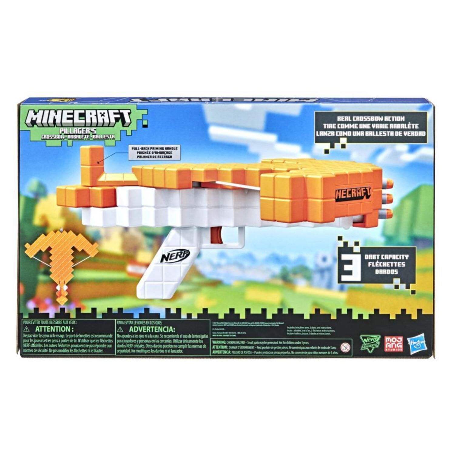 Juguete Nerf Minecraft Ballesta Pillagers Naranja Hasbro image number 3.0