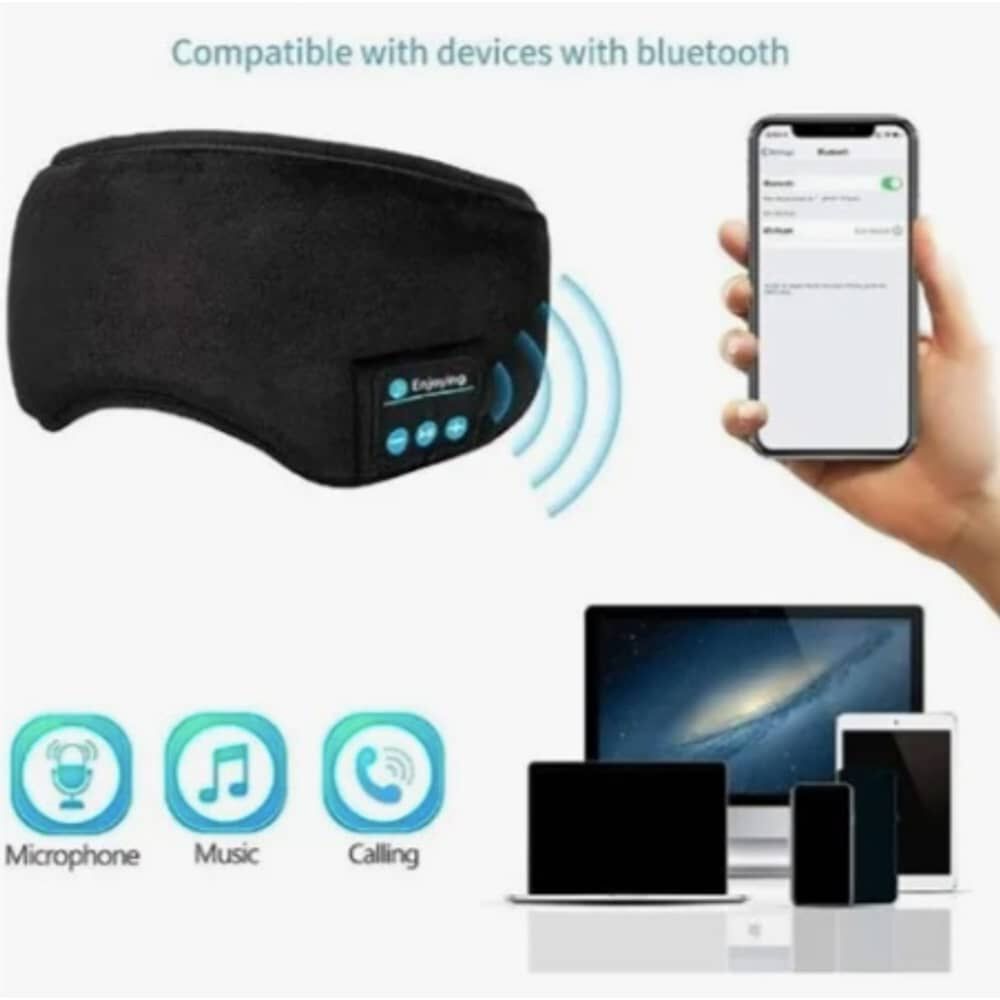 C&oacute;moda M&aacute;scara Para Ojos Con Auriculares Bluetooth Integrados image number 2.0