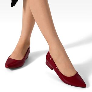 Zapato De Taco Puntiagudo Charol Mujer Weide Tfa319