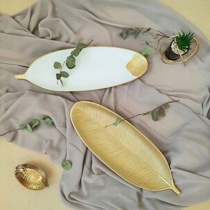 Set De 2 Bandejas Dise&ntilde;o Hojas