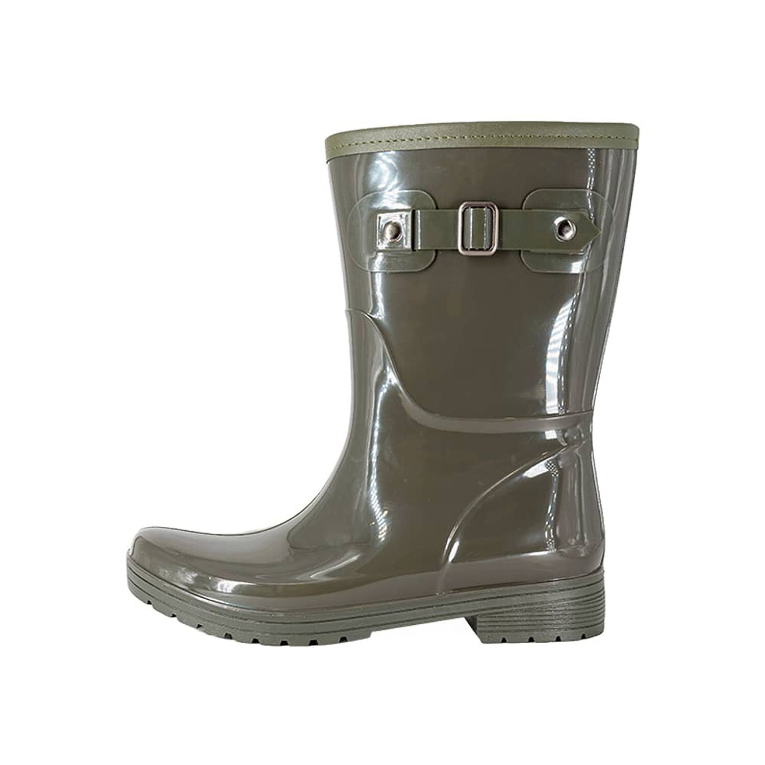 Bota De Agua Con Polar Cressida Verde Alquimia image number 1.0