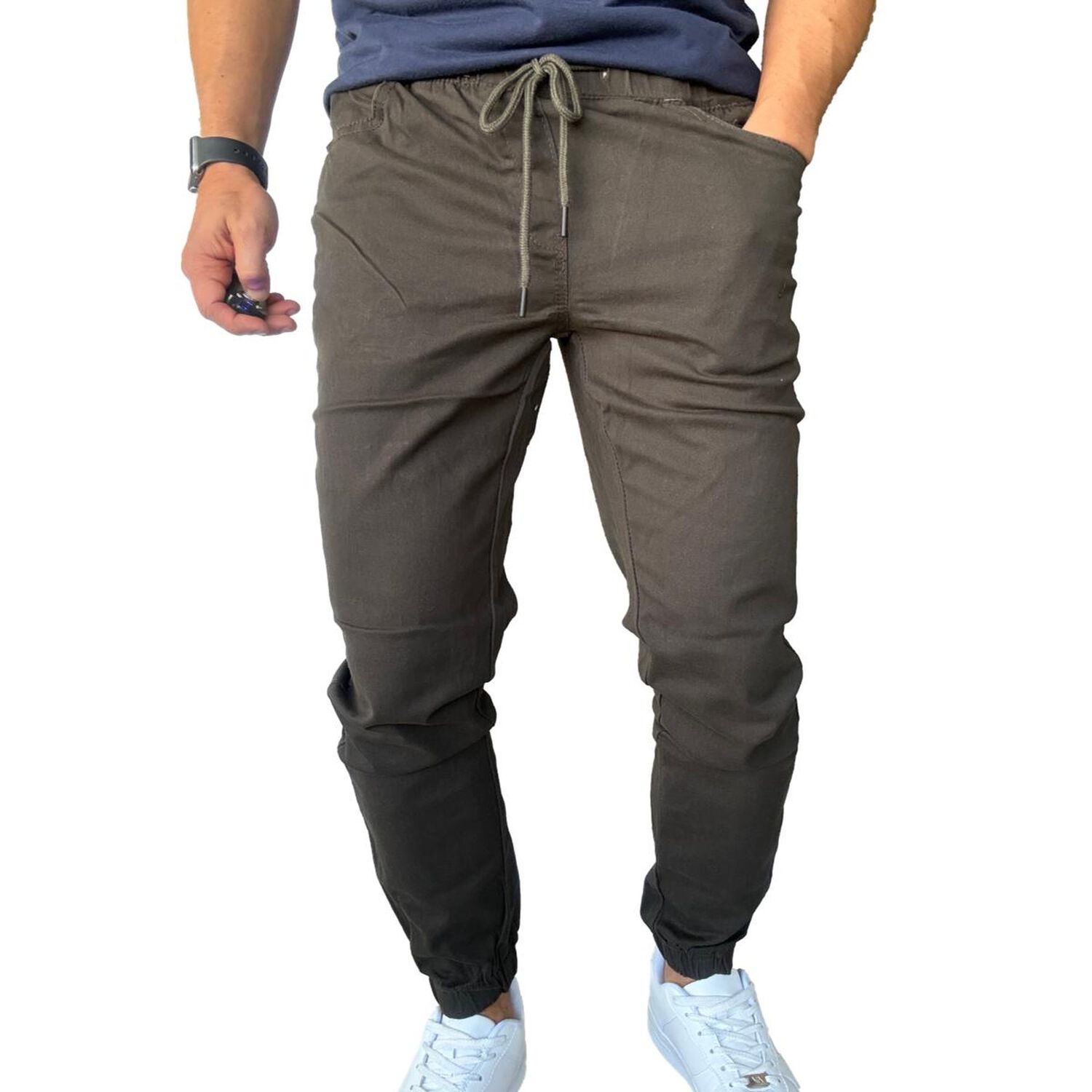 Jogger Mosaico Pantal&oacute;n Slim Fit Elasticado Colores image number 27.0